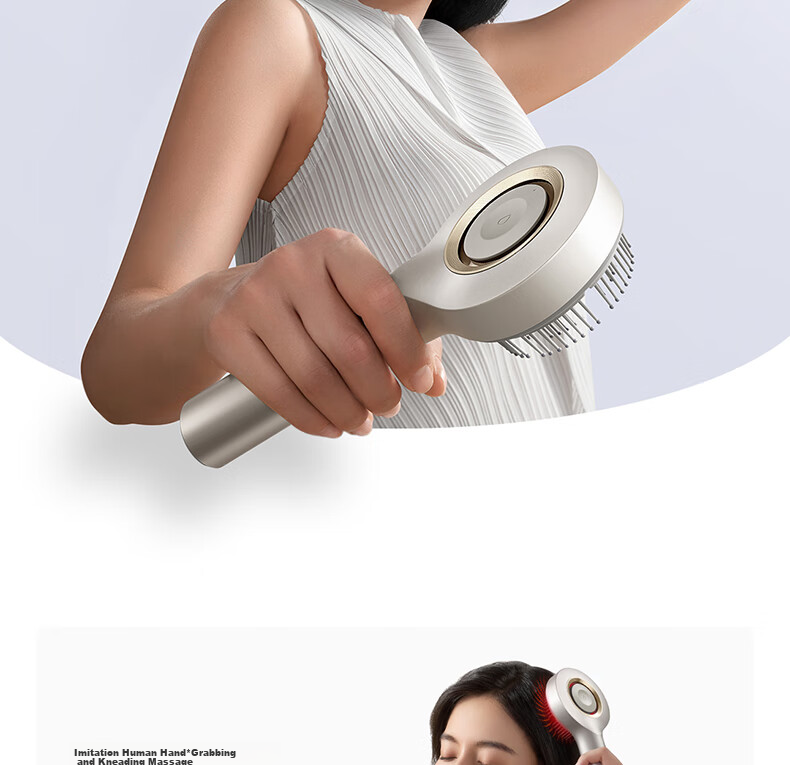 Mijia Head Massager Red Light Care Massage Comb Graphene Temperature-Sensing Intelligent Electric Scalp Massager Women's Day Gift Holiday Gift Box 2