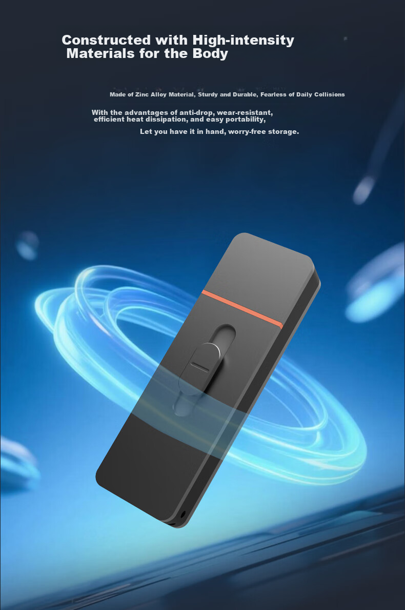 Lenovo 512GB Solid State USB Flash Drive, Read Speed up to 1050MB/s, Dual Interface USB3.2 & Type-C, High Capacity Universal Flash Drive for Phones And Computers 3