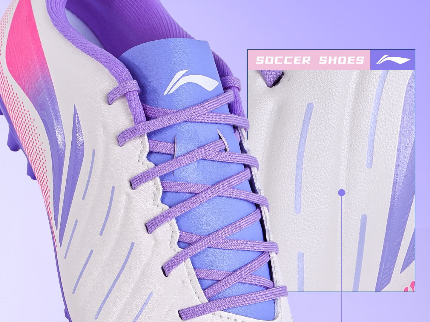 Li-Ning Football Shoes Adult MG Short Studs Unisex Youth Student Professional Competition Training Non-Slip Sports Cleats Size 39 6