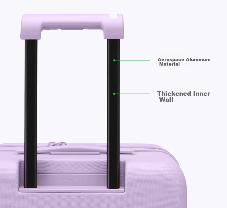 Bromen Bags Large Capacity Suitcase, Trolley Case, Travel Luggage, Password Lock, Check-In Case, 22 Plus, Purple 37