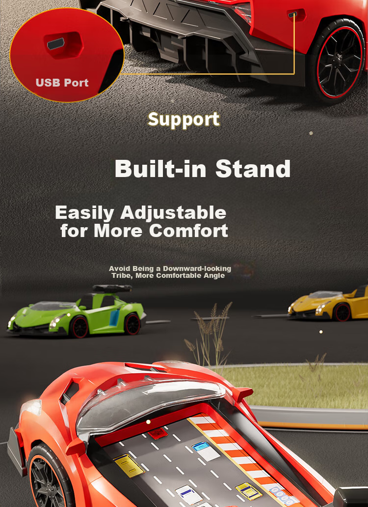 AoZhiJia Children's Toy, for Boys Aged 3-6, Birthday Gift, Racing Adventure Game with Steering Wheel And Controls 16