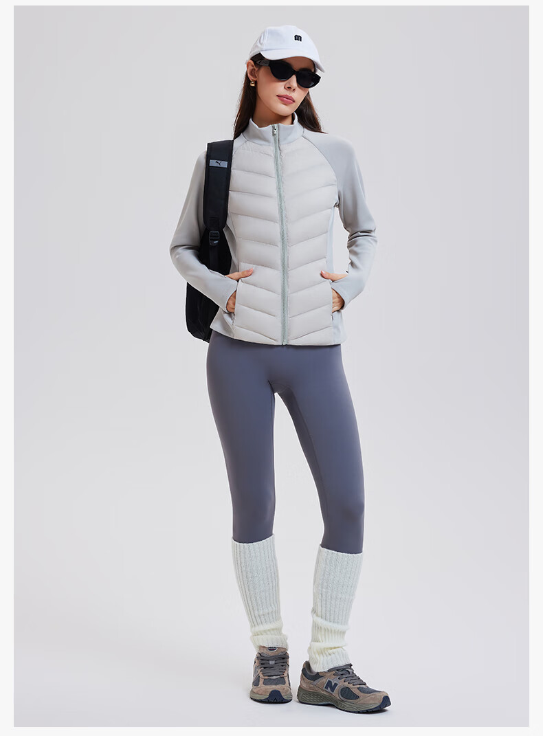 Cosleaf Lightweight Women's Down Jacket New National Standard 95% Goose Down Outdoor Warm Running Sports Slim Fit Yoga Top 14