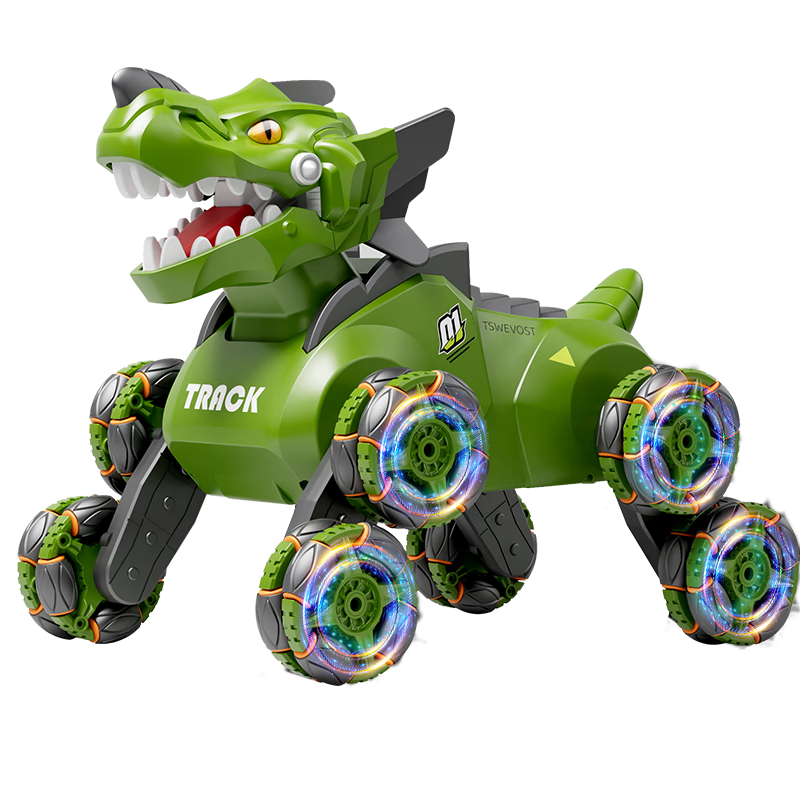 SODEEP Children's Toy, Boys' RC Remote Control Car, Dinosaur Off-Road Racing Vehicle, Intelligent Transforming Robot, Birthday Gift