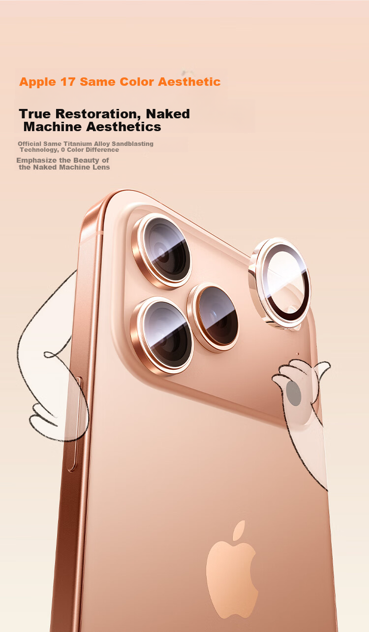 BASEUS [Corning AR Anti-Reflective] Lens Protector for IPhone 16 Pro Max/16 Pro, Camera Protection Film for Apple 16 Pro Max/16 Pro, Scratch-Resistant, Wear-Resistant, No Case Interference 6
