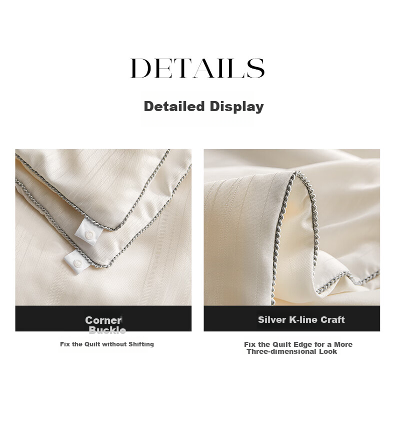 Dohia Home Textile Silk Quilt Jacquard 100% Silk Spring and Autumn Quilt Four Seasons Quilt Core Approx. 4.3 Jin 229*230cm 13