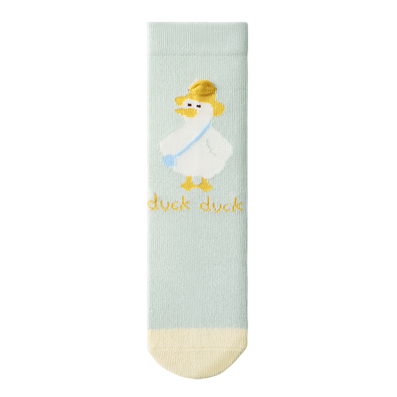 Beitaisi Children's Socks, Baby Spring And Autumn Indoor Cooling Socks, Pure Cotton Breathable Long Socks for Boys And Girls Learning to Walk