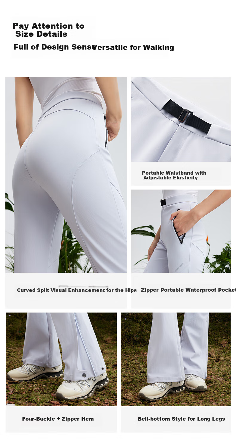 MOLY VIVI Women's Windproof And Waterproof Soft Shell Pants for Spring And Autumn, Lightweight Outdoor Casual Hiking Trousers for Petite Wome 7