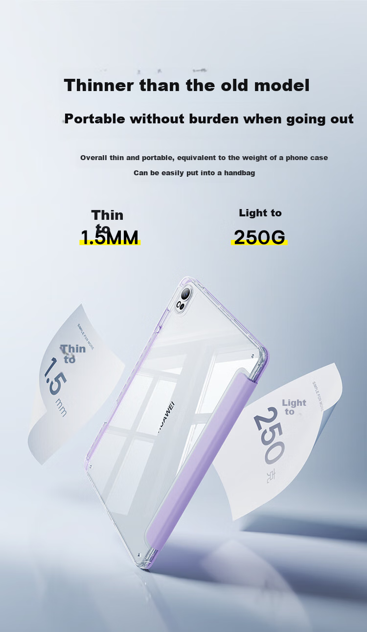 Baseus Protective Case for Huawei MatePad Air 12, Compatible with MatePad Air Tablet, Universal Fit for 2025/24 Model MatePad Air-12 Inch 2
