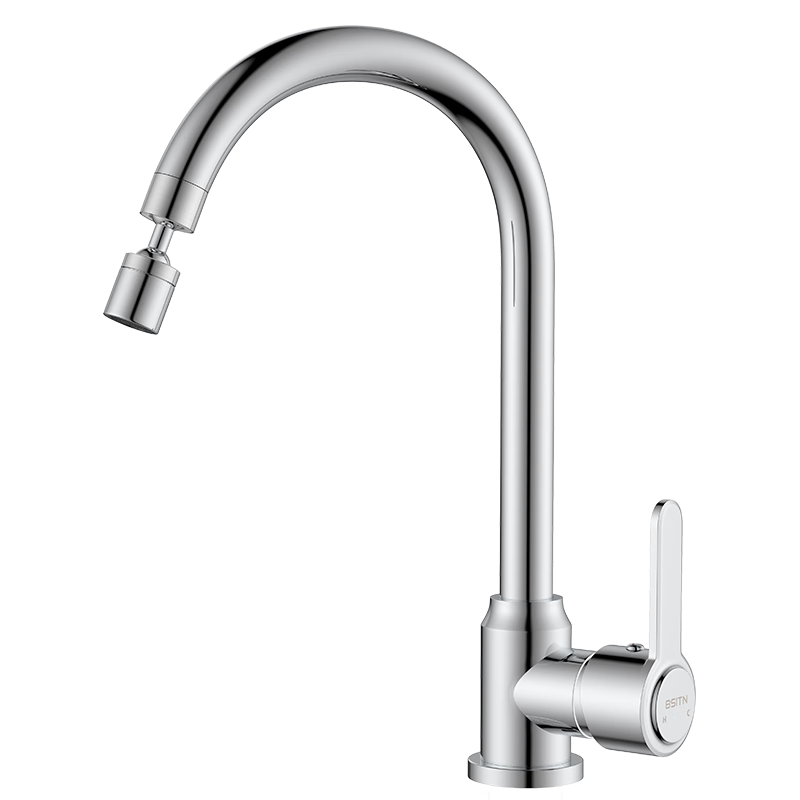 BSITN Kitchen Faucet Universal Swivel Hot and Cold Water Tap for Sink BC015