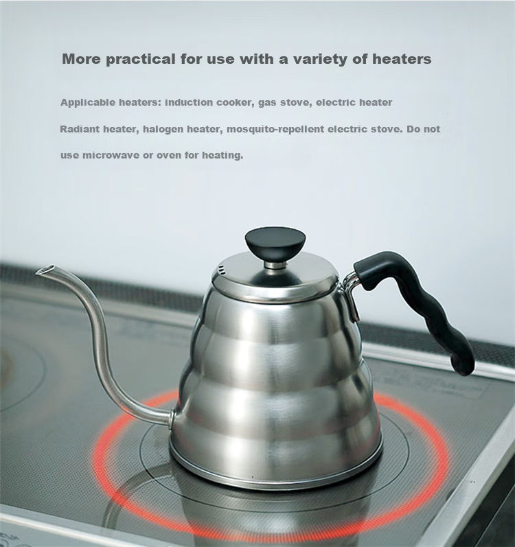 HARIO LED Temperature-Controlled Pour-Over Kettle with Smart Heating And Temperature Control for Home Use, 800ML Capacity 3