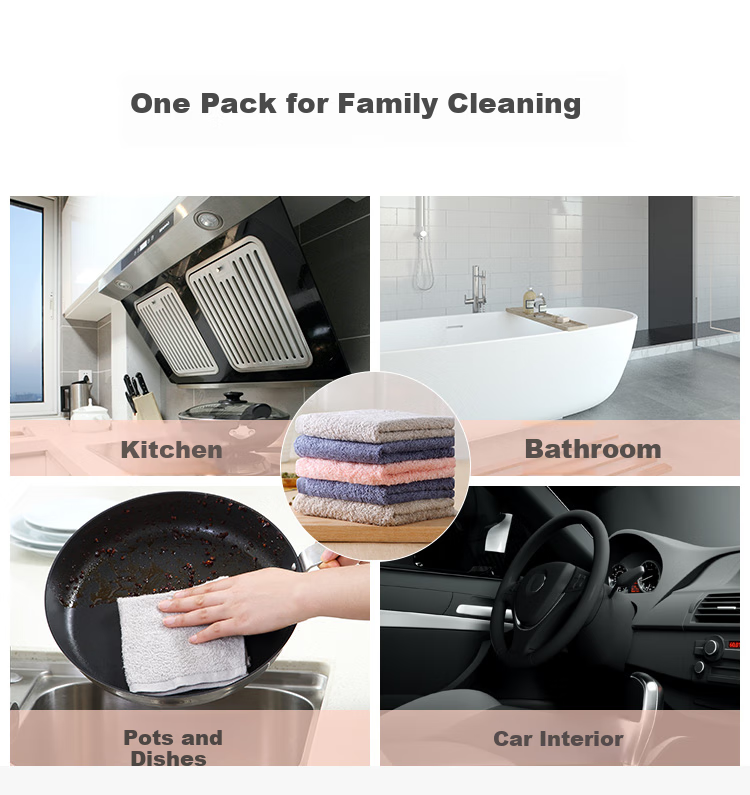 Wuyuehua Abrasive Sponge Scouring Pad, 5-Pack, Removes Oil And Dirt, Non-Stick, Kitchen Cleaning Cloth, Dish Washing Tool 2