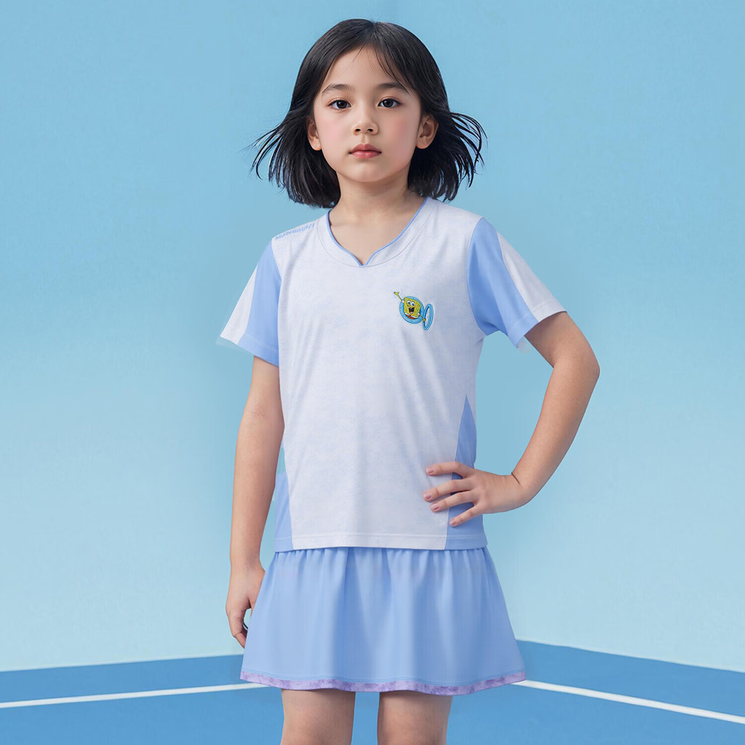KAWASAKI Youth Kids Girls SpongeBob Collaboration Sports Set C4808 Blue Size 130