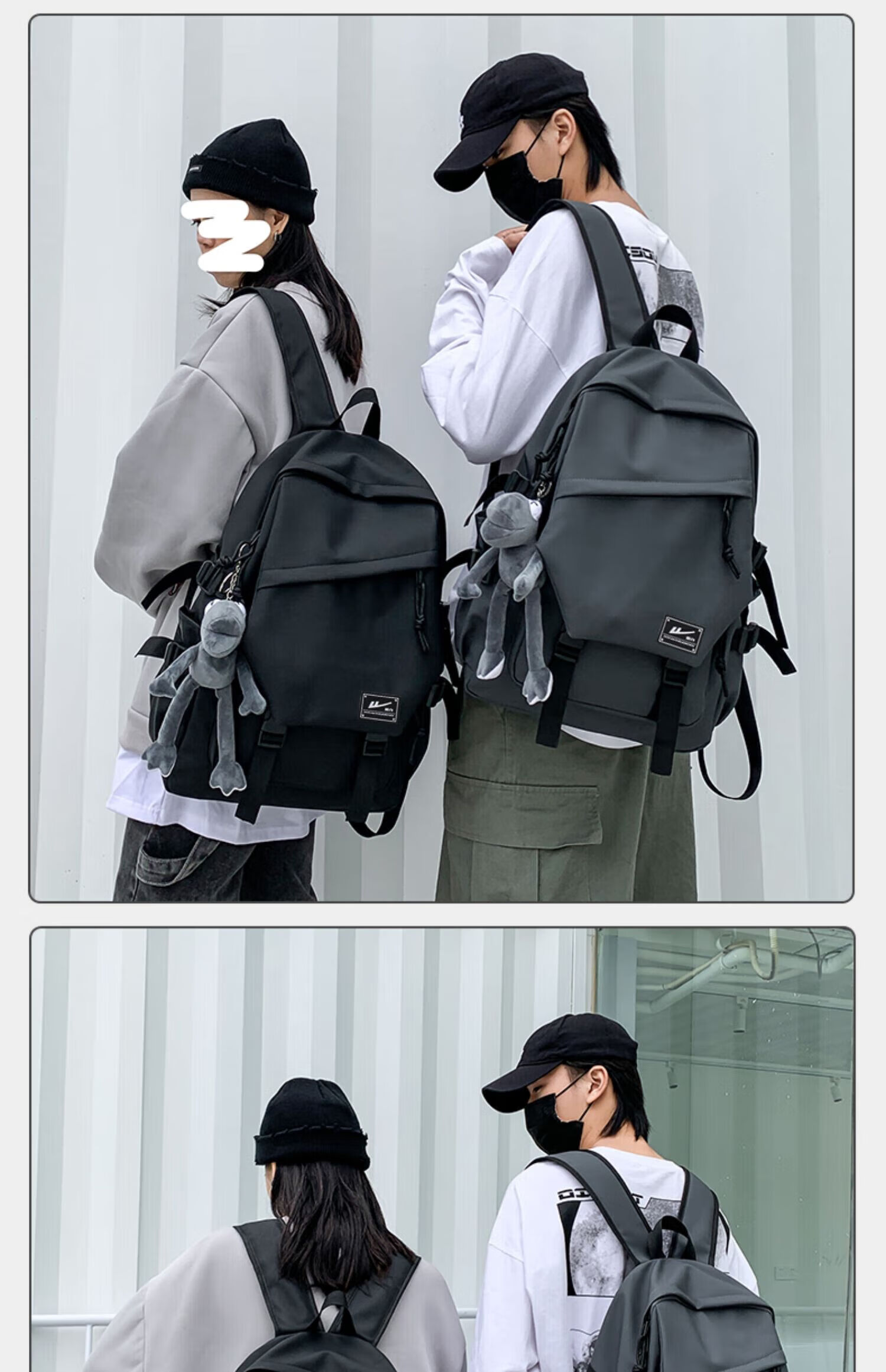 Huili Backpack for Men And Women, Large Capacity Travel Commute Business Casual Laptop Bag, Lightweight School Bag for College Students 1