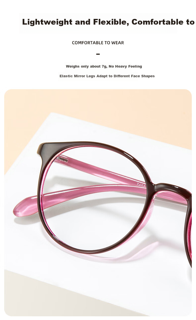 Yupintang Blue Light Blocking Reading Glasses for Women, Japanese Imported High Definition Reading Glasses for Men, TR Ultra-Light Reading Glasses, Gift for Mom, 7404 Authentic Product 8
