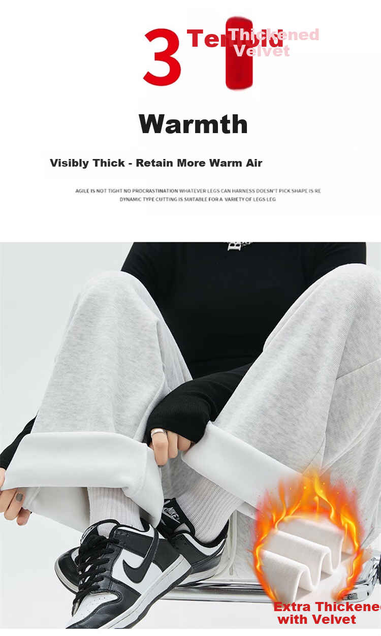 MiiOW Loose Wide-Leg Pants for Women, Spring And Autumn Sports Trousers, Versatile Straight-Leg Sweatpants, Slimming Banana Pants, Women's Casual Pants 3