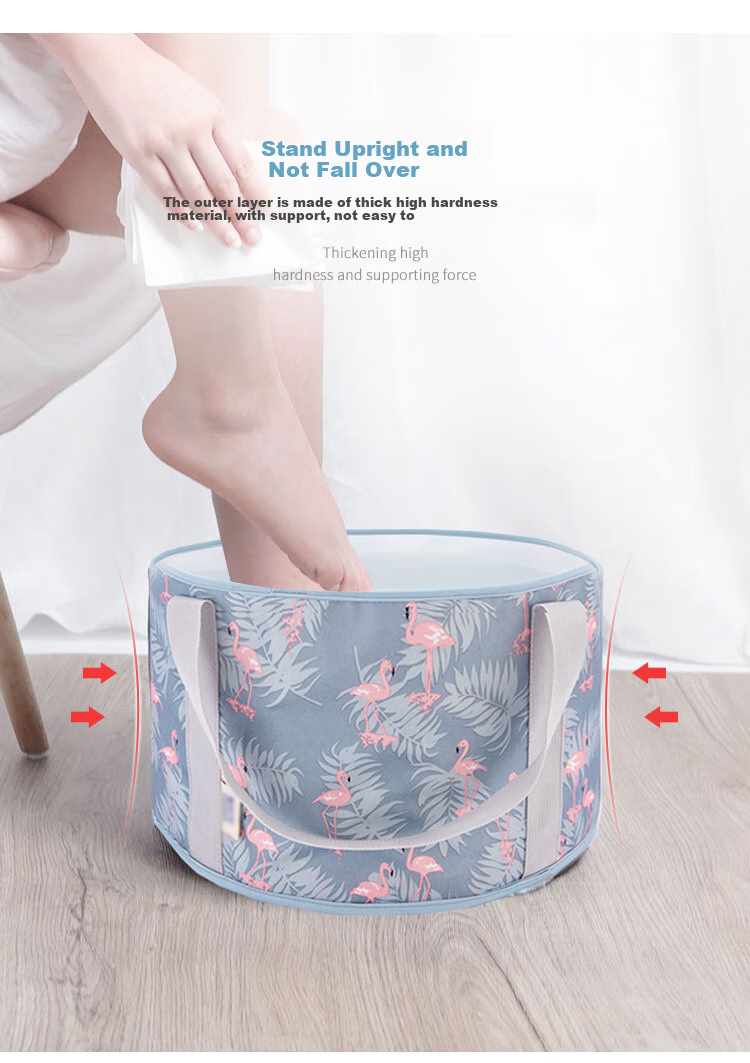 40,000km Foldable Foot Soaking Bucket Portable Insulated Foot Bath Bag for Home and Dormitory Use 1