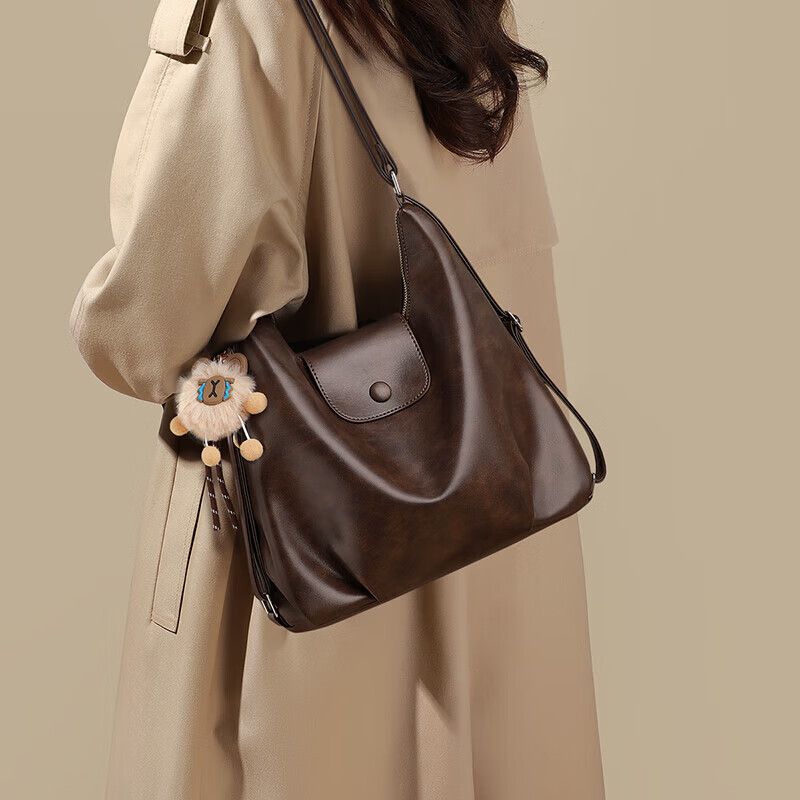Aiqinghai Handbag, Women's Crossbody Shoulder Tote Bag, Large Capacity, Light Luxury Brand, Birthday And Mother's Day Gift, Practical Present for Mom