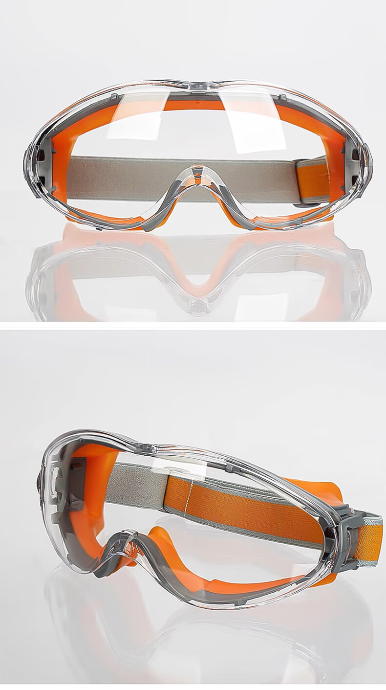 Huadun Protective Goggles Windproof Liquid Splash Dustproof Anti-Impact Scratch-Resistant HD-206 Non-Fog One Size 7