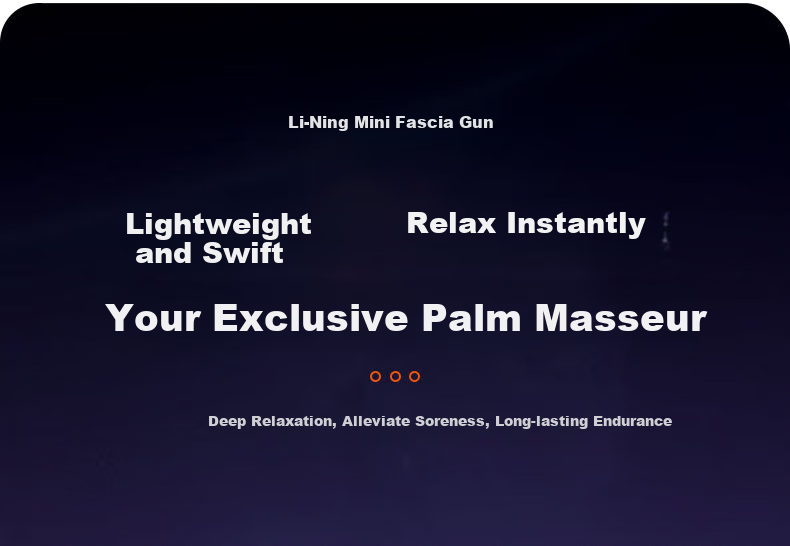 Li-Ning Mini Massage Gun Professional Muscle Massager for Home Fitness, Portable Sports Neck Massage Gu 1
