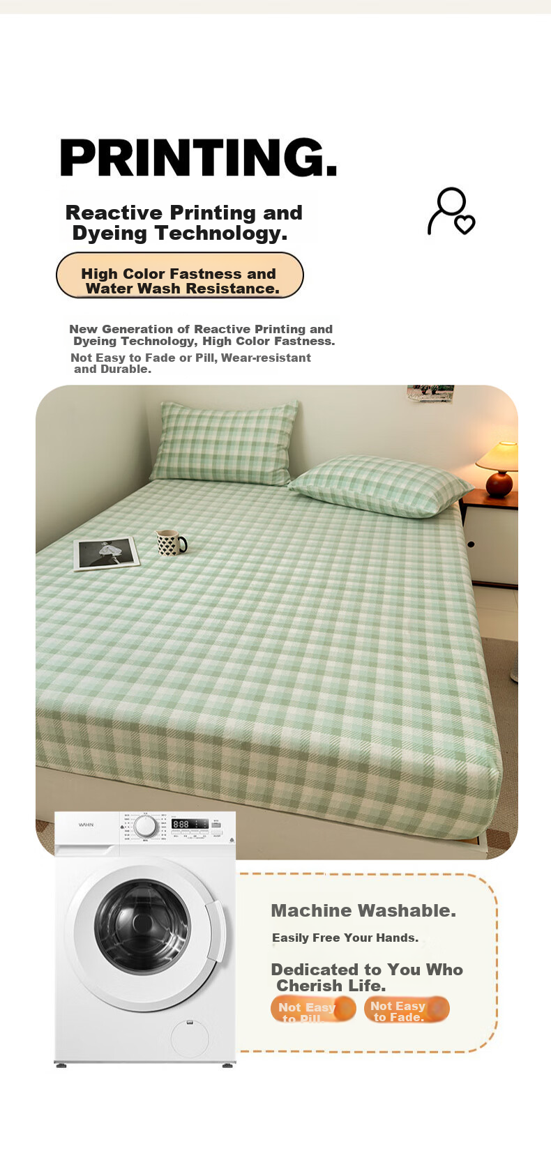 Grace Class A Milk Velvet Mattress Cover, Single Piece, Winter Thickened, Non-Slip, Warm, Dirt-Proof, Protective Cover, Pine Green, 1.8 Meters 7