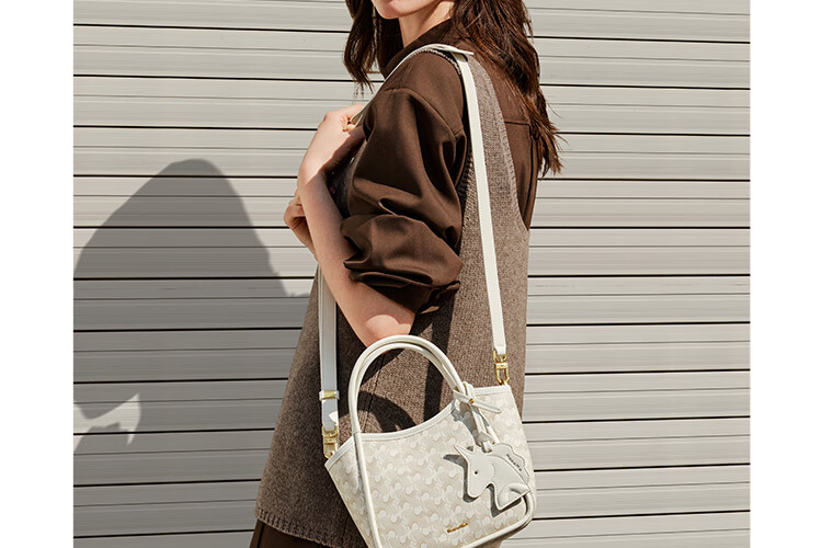 NUCELLE Wave Pattern Basket Water Bucket Bag 2026 Women's Handheld Commuter Luxury Shoulder Crossbody Bag Birthday Gift for Girls 18