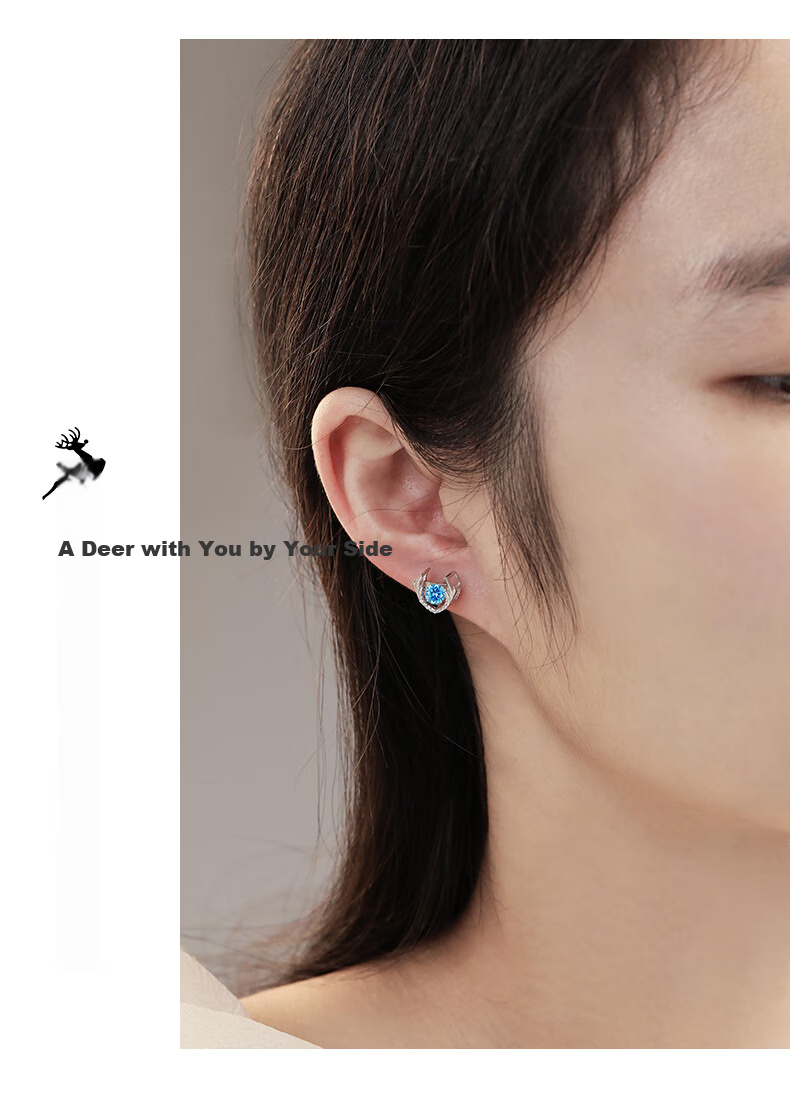 MANHE S925 Silver Stud Earrings for Women, New 2026 Style Ear Jewelry, Birthday Gift for Wife Or Girlfriend 9