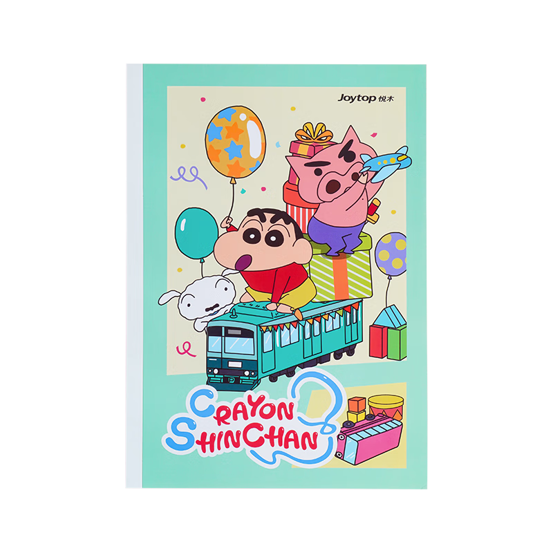 Joytop Crayon Shin-chan Notebook B5 Stationery Student School Season Gift Wireless Binding Notebook Classroom Notes Set of 3 Midterm Exam Gift