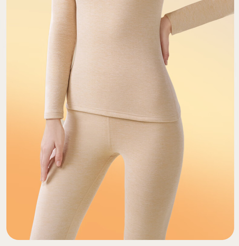 MiiOW Thermal Cashmere Silk Underwear Set Autumn Winter Thickened High Neck High Waist 2025 New Style 17