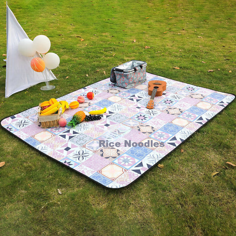 TFO Sixth Generation Outdoor Picnic Mat, Park Camping Seat Mat, Multi-Layer Waterproof Ground Mat C2502203, Purple