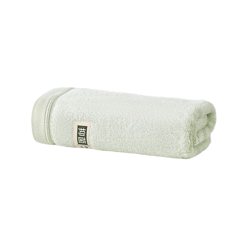 Bamboo One Hundred 160g Thickened Bamboo Fiber Antibacterial Large Towel, Absorbent, Lint-Free, Extra Large Adult Towel 35x76cm, Green