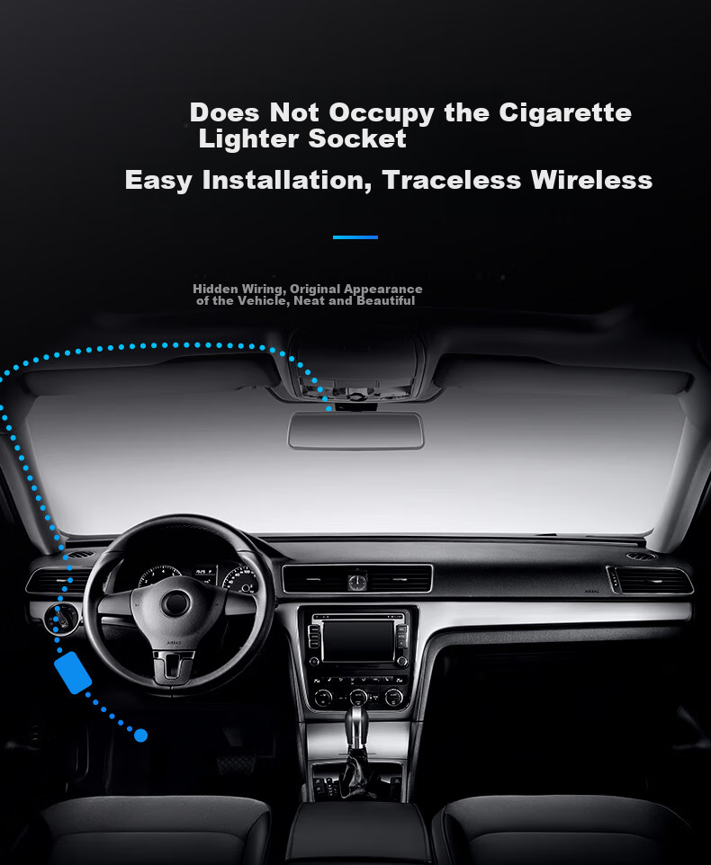 LNDU Lingdu Dash Cam, Intelligent Pressure Reduction Cable, 24-Hour Parking Monitoring, Type-C Interface, 2.5A 6