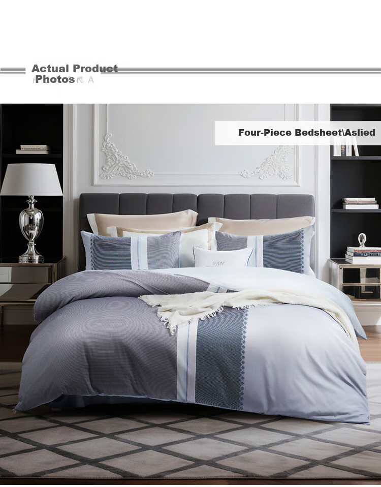 FUANNA Bedding Set, 100% Pure Cotton, Double-Size Unisex Set with Bed Sheet And Duvet Cover, 230×229cm, Laid 11