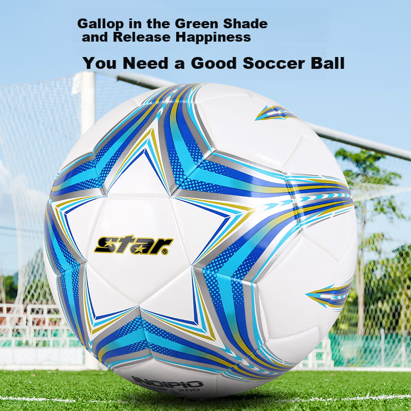 Star Soccer Ball Size 5 Adult Youth Middle School Entrance Exam Standard Professional Competition Training Ball Hot Glue SB21A6025
