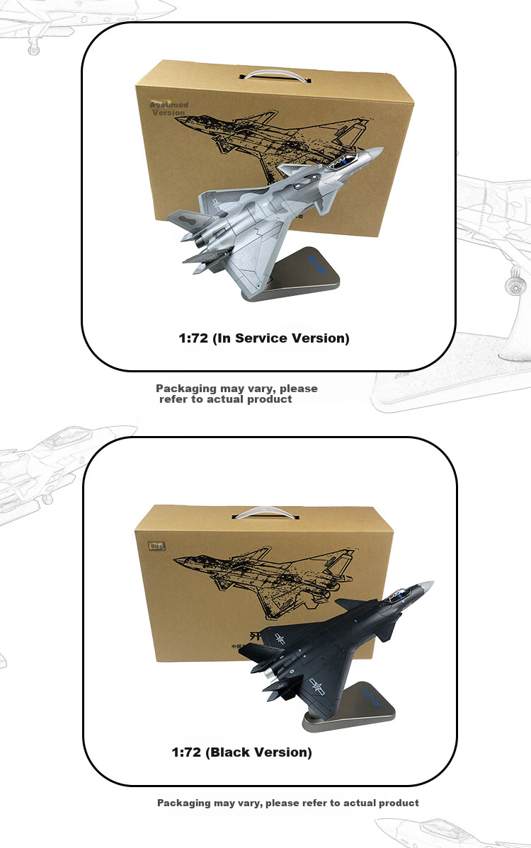 Feiyun J-20 Aircraft Model Realistic Alloy J-20 Fighter Jet Aviation Model Display Ornament Veteran Commemorative Collection 2