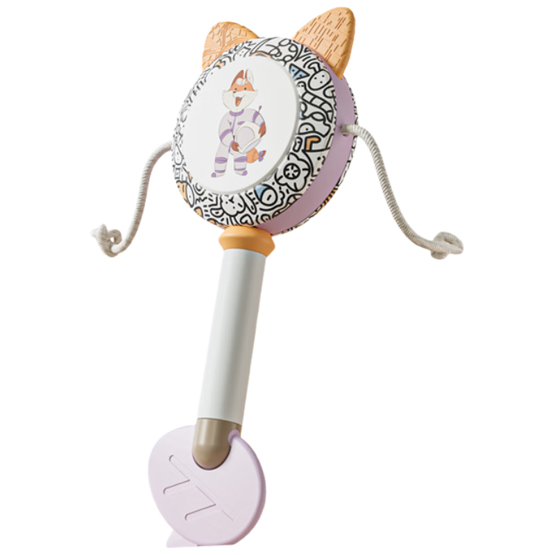 YEEHOO Rattle Gift Box Infant Early Education Toy Newborn Handheld Drum Grasping [Mirei Collaboration Edition]