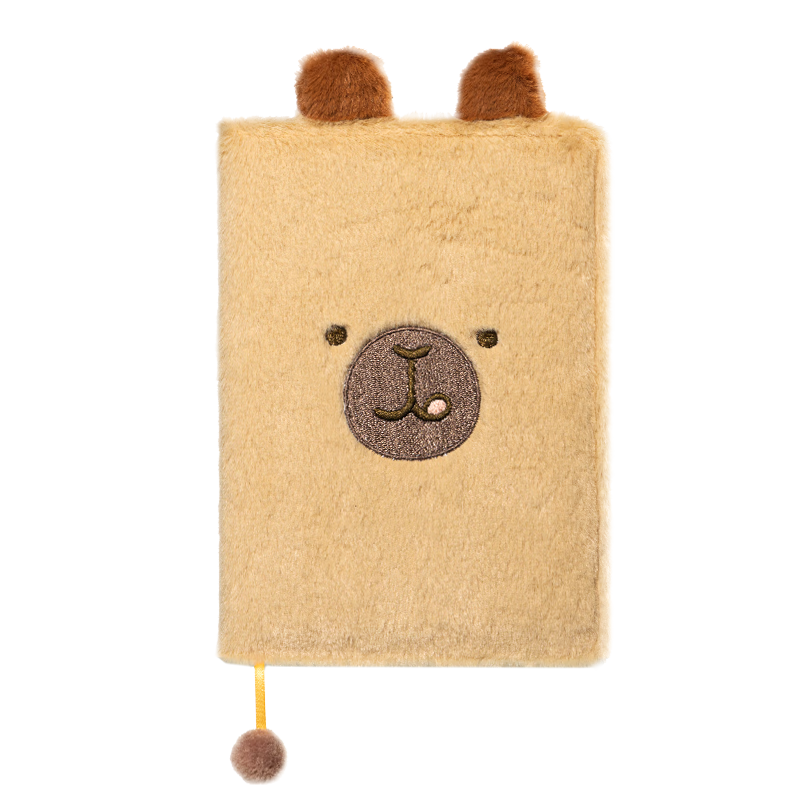 Deli Capybara Plush Hardcover Notebook B6/112 Pages BL201