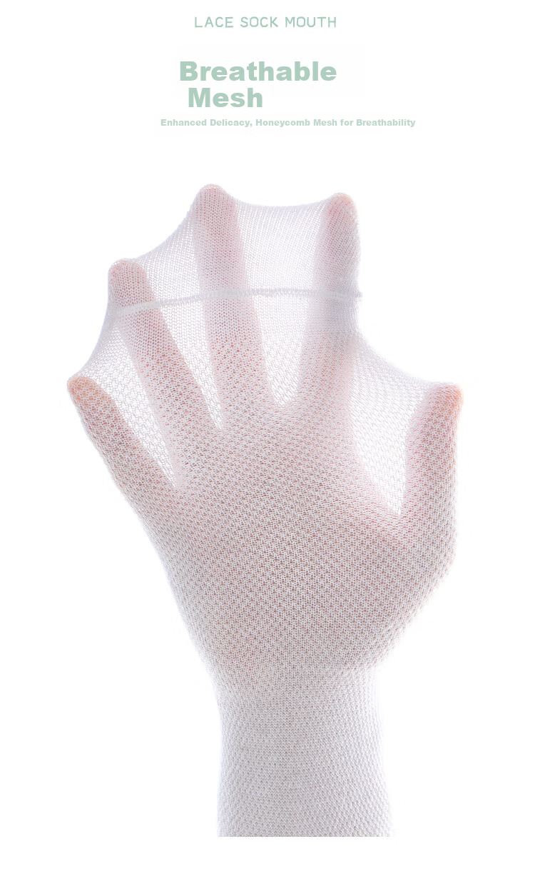 LangSha Kids Socks Boys Girls Summer Thin Mesh Mid-Calf White Cotton Socks 5 Pairs Pure White 3XL 4