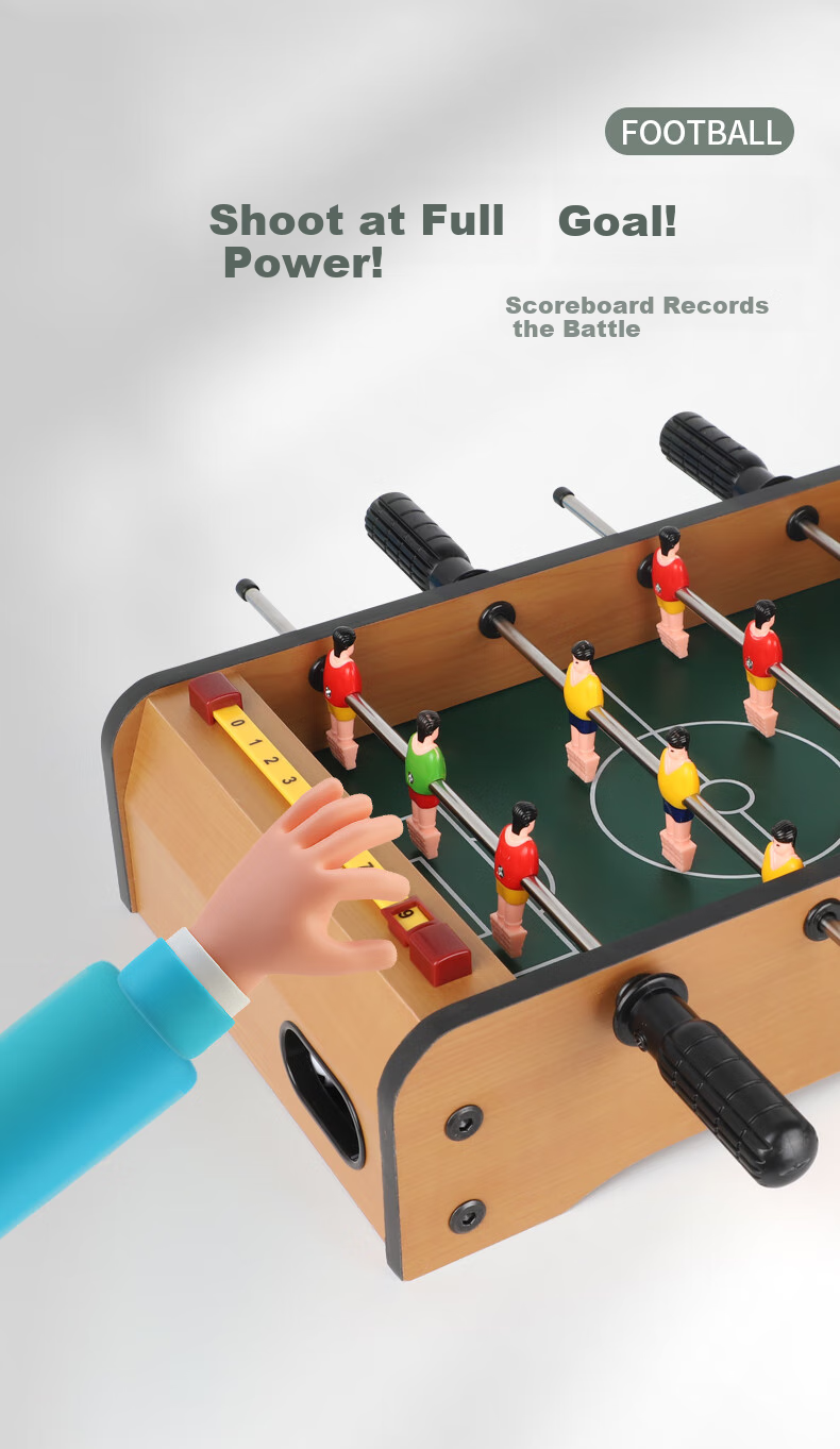 Hongdeng Tabletop High-Leg 8-Rod Soccer Machine Toy, Indoor Two-Player Board Game, Birthday Gift for Boys 7