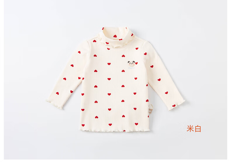 DAVE & BELLA Kids Pullover Girls Long Sleeve Turtleneck Winter T-Shirt Baby Stylish Base Shirt 3