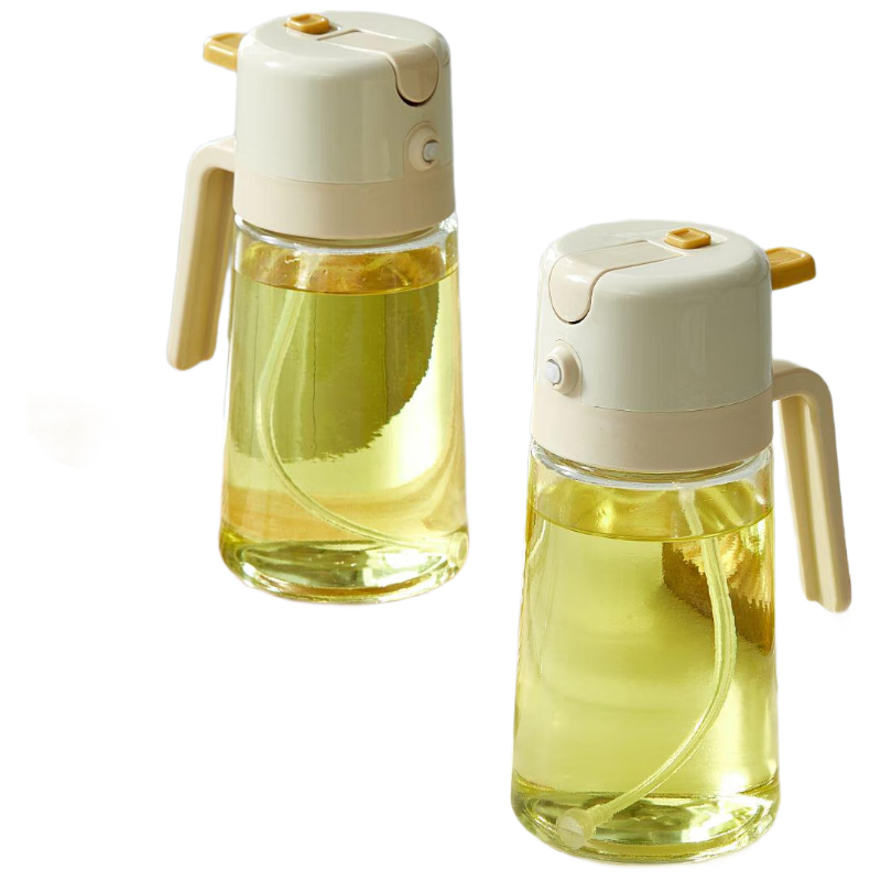JD Jingzao Kitchen Oil Dispenser 500ml Leak-Proof Nozzle Spray Bottle Integrated Oil Pourer