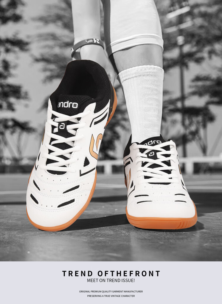 ANDRO An Duo Table Tennis Shoes Men Women Non-slip Wear-resistant Sports Shoes Tianrui TORIN Platinum Size 40 2