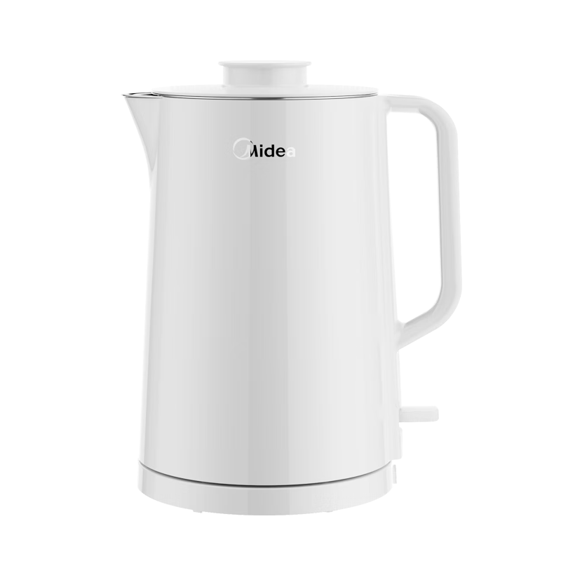 Midea Electric Kettle, Household Stainless Steel Double-Layer Anti-Scalding Seamless Water Boiler, Fast Heating, 1.5L Large Capacity SHM1568