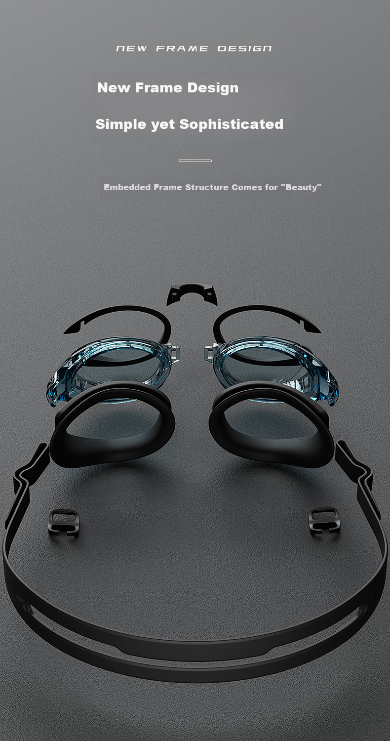 LI-NING Myopia Swimming Goggles, Waterproof And Anti-Fog, High Definition Swimming Glasses for Men And Women, Specialized for Myopia, LNJT224-12 Black, -150 Degree 7