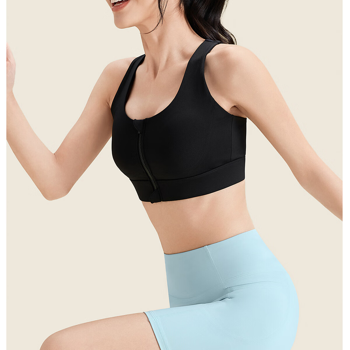 361° Sports Bra Shock Absorption High-Intensity Front Zipper Plus Size Yoga Bra Fitness Anti-Sagging Yoga Tank Top 19