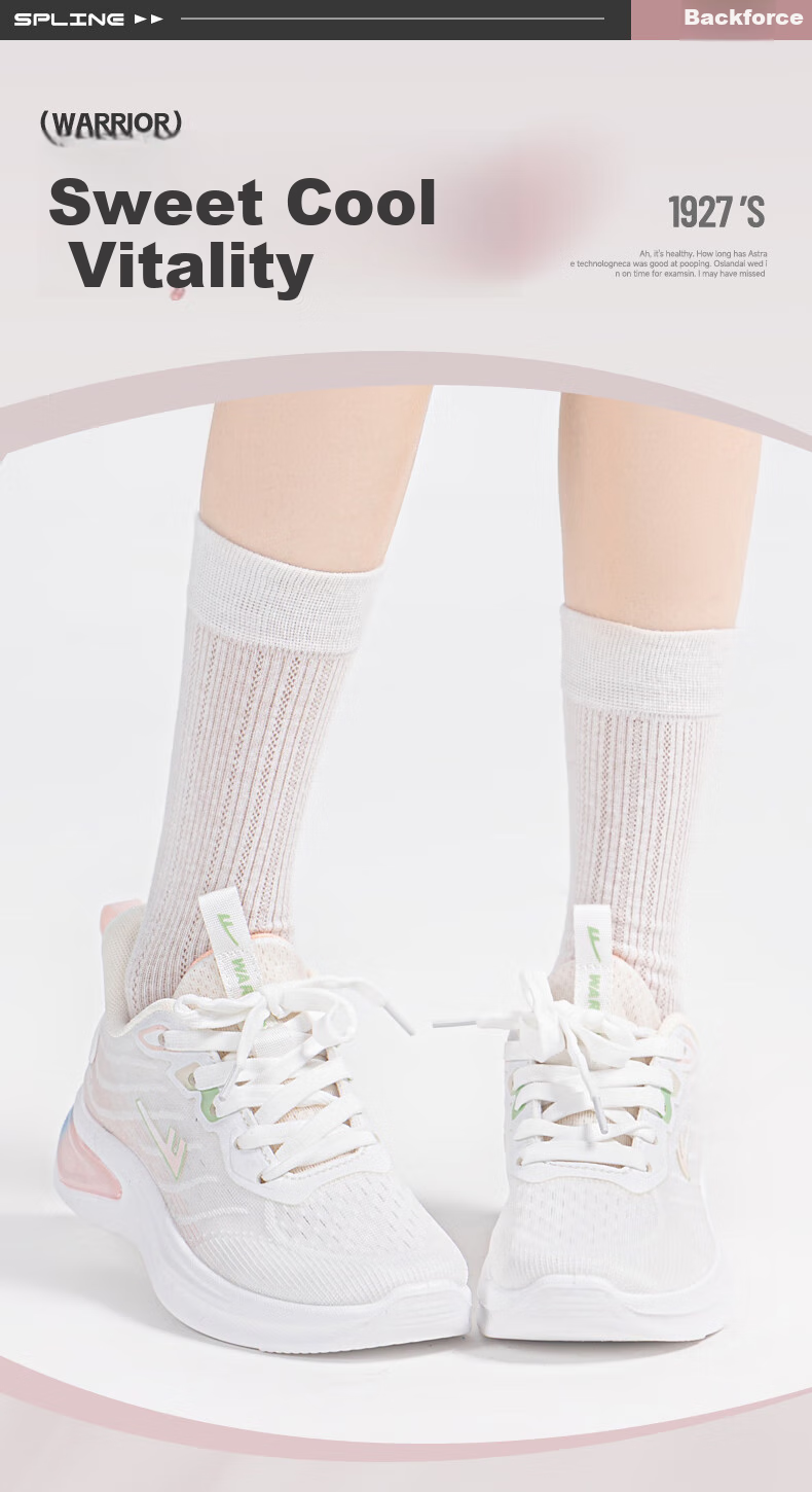 Huili Official Women's Casual Shoes, Summer Breathable Sneakers 2026 New Style Heightening Comfortable Running Shoes, White And Pink, Size 36 1