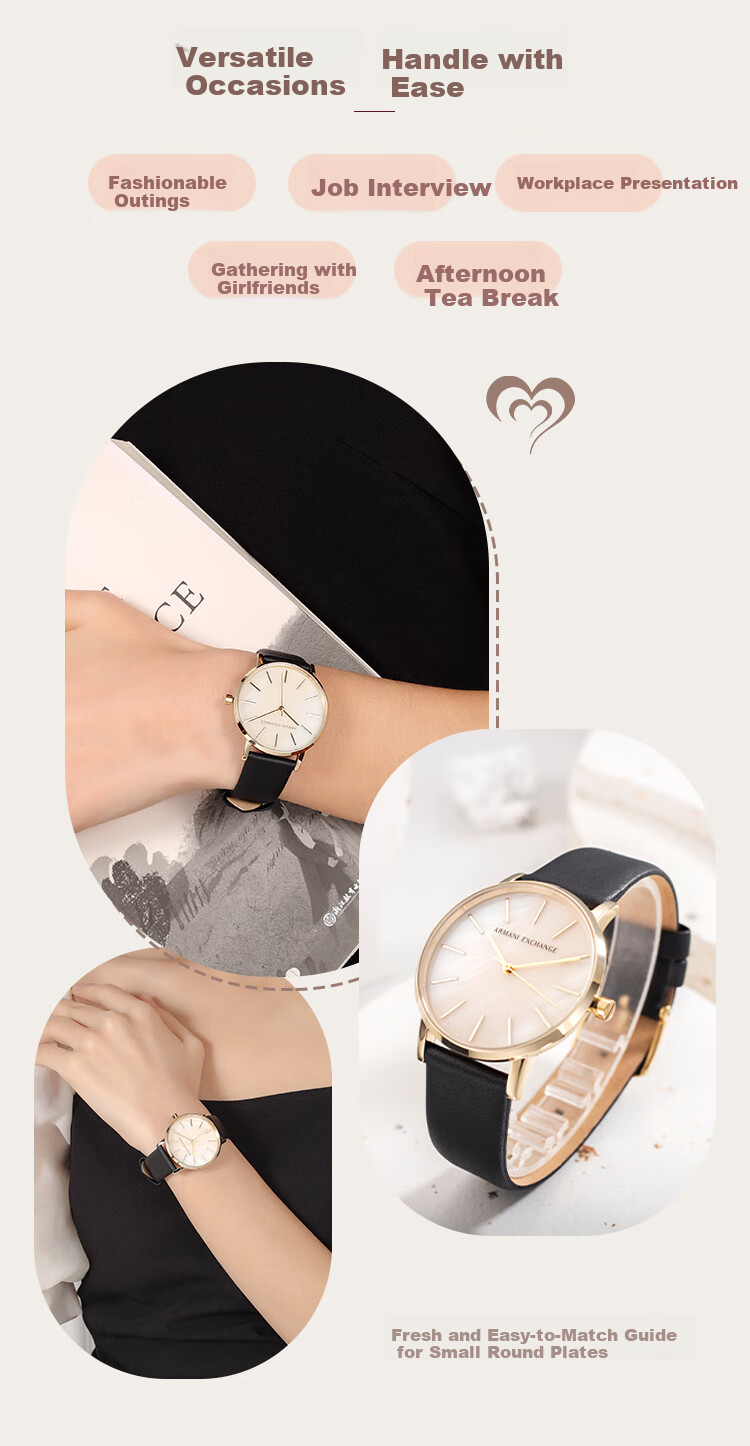 ARMANI EXCHANGE Women's Watch with Mother-Of Dial, American And European Quartz Wristwatch, Birthday Gift for Women AX5561 4