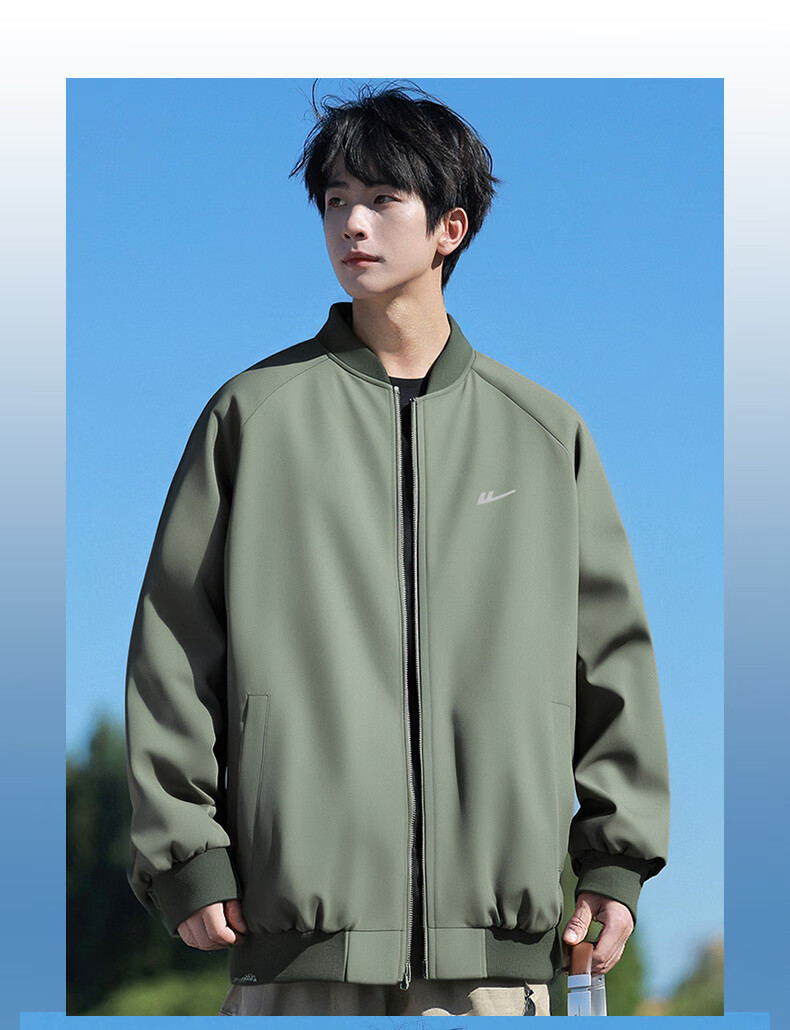 Warrior Men's Jacket, Spring And Autumn Stand-Up Collar Windproof Jacket, Loose-Fitting Outerwear for Men, Outdoor Hiking Mountaineering Coat, Model 7092 10