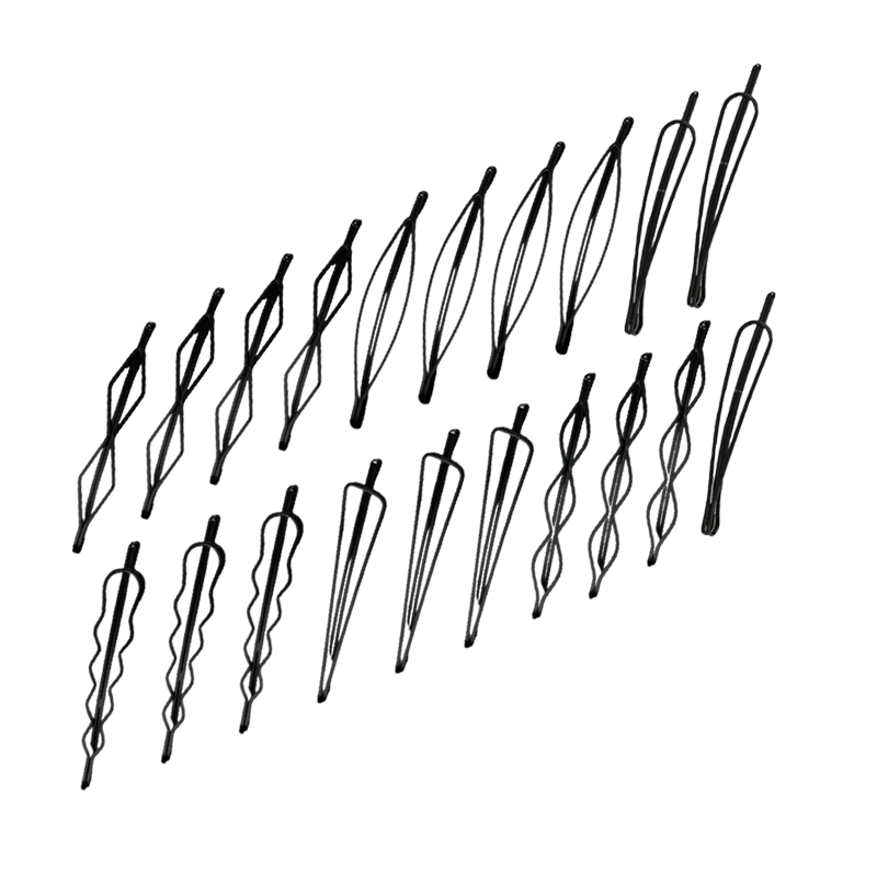 Jiaoxuefei Black Small Hair Clips 20pcs Invisible Hairpin Bangs Side Clips