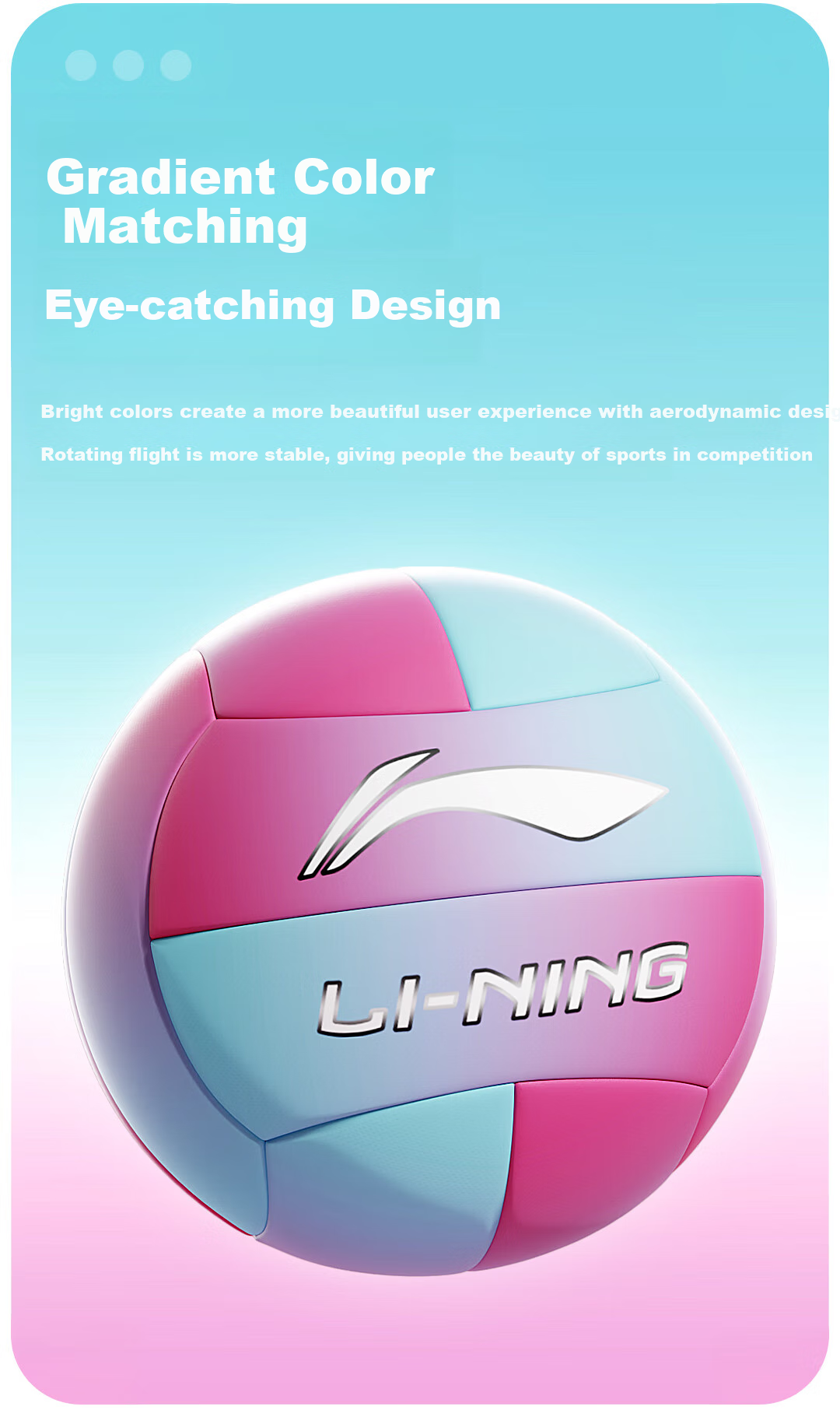 Li-Ning Volleyball [High School Entrance Exam] Size 5 Training Standard Leather High-Elasticity Ball for Students, Adults, Competition Training And Middle School Hard Volleyball 2