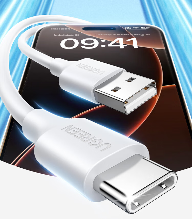 UGREEN Compatible with Apple 18 Charging Cable, Type-C Data Cable, USB-C Car Charger for CarPlay, IPhone 18/17e/16 Pro Max, Huawei Honor Phones And Tablets, IPad 2 Meters 3
